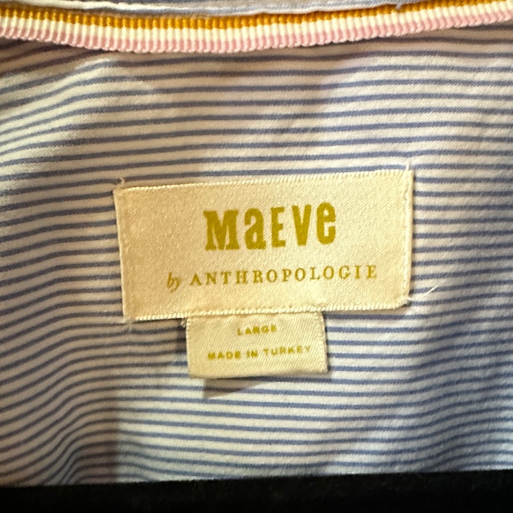 Maeve Light Blue Button Down Shirt - Picture 2 of 4